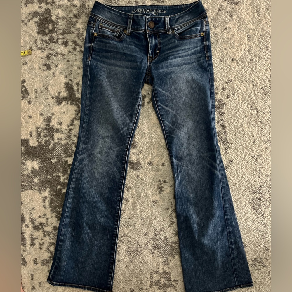 Dark Medium Wash kick Boot Super Stretch Jeans
